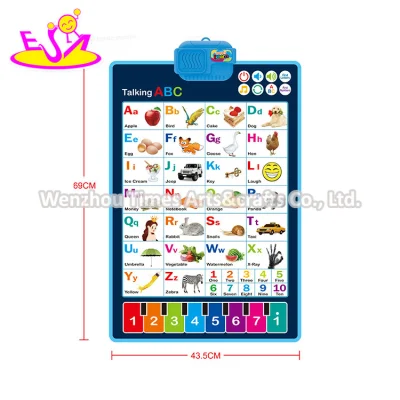 Póster de aprendizaje ABC del alfabeto electrónico interactivo de pared para niños pequeños P07D017