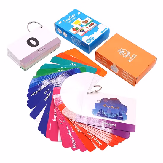 Impresión de diseño personalizado para niños, tarjetas Flash de aprendizaje del alfabeto, tarjetas educativas, tarjeta Flash educativa personalizada para niños